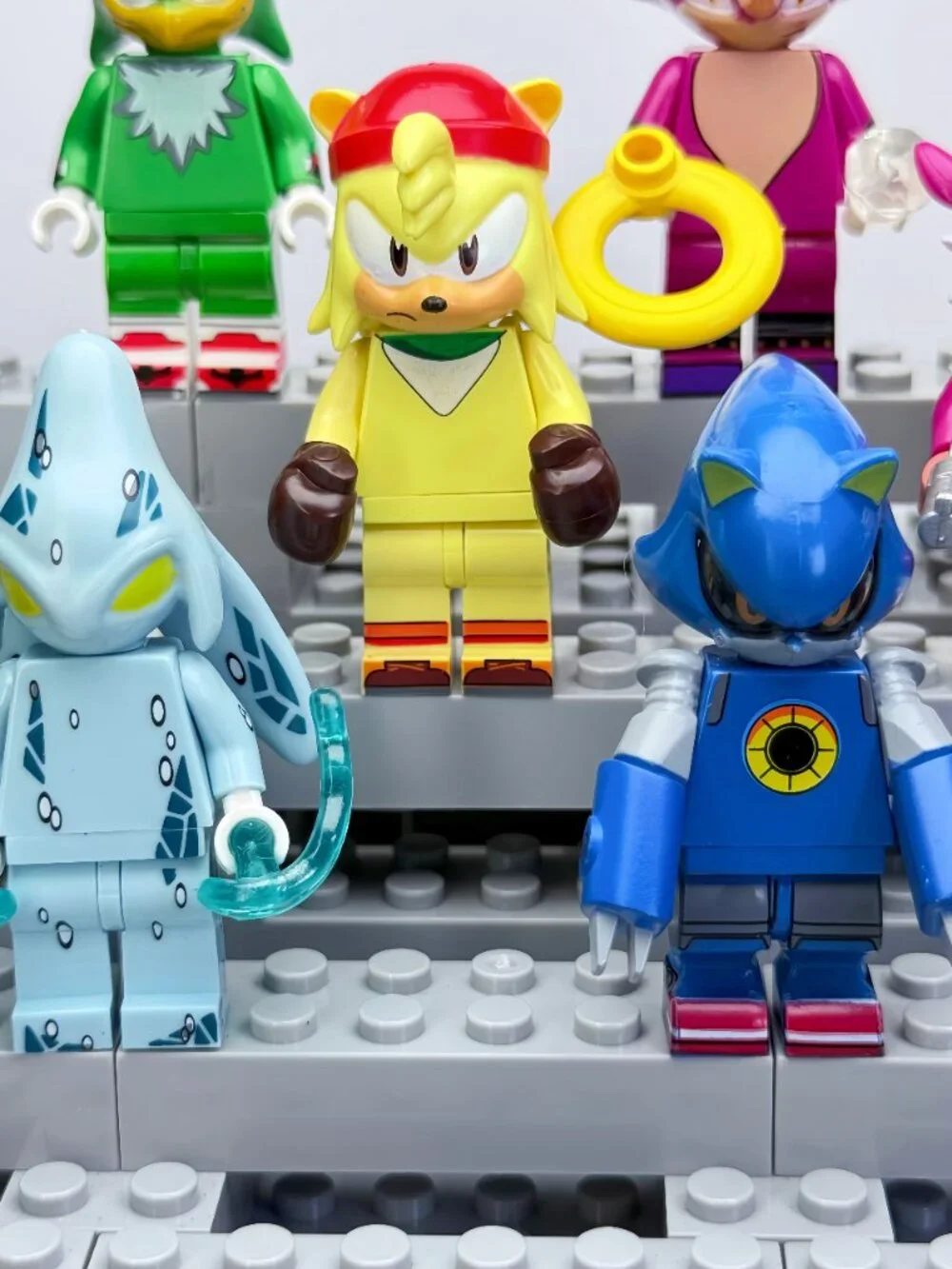 Sonic The Hedgehog Custom Minifigures Lot of 8